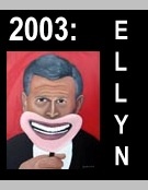 View Dana Ellyn’s complete 31 Days in July 2003 series—paintings that explore daily life, culture, and current events through narrative art.