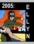 View Dana Ellyn’s complete 31 Days in July 2005 series—paintings that explore daily life, culture, and current events through narrative art.